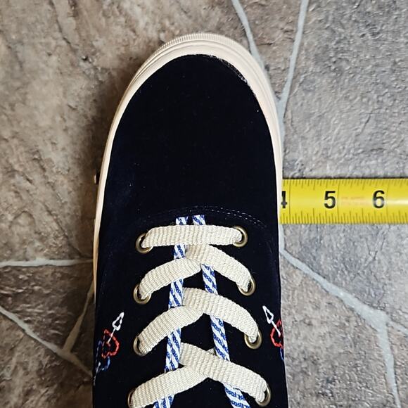 New in Box Soludos Navy Paris Platform Sneakers Sz 8 - Picture 12 of 12